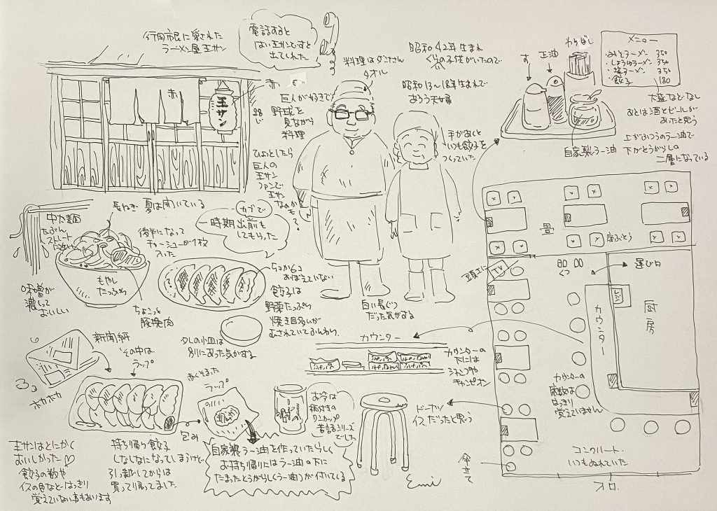 王サン餃子イラスト(作・絵描きえみさん)